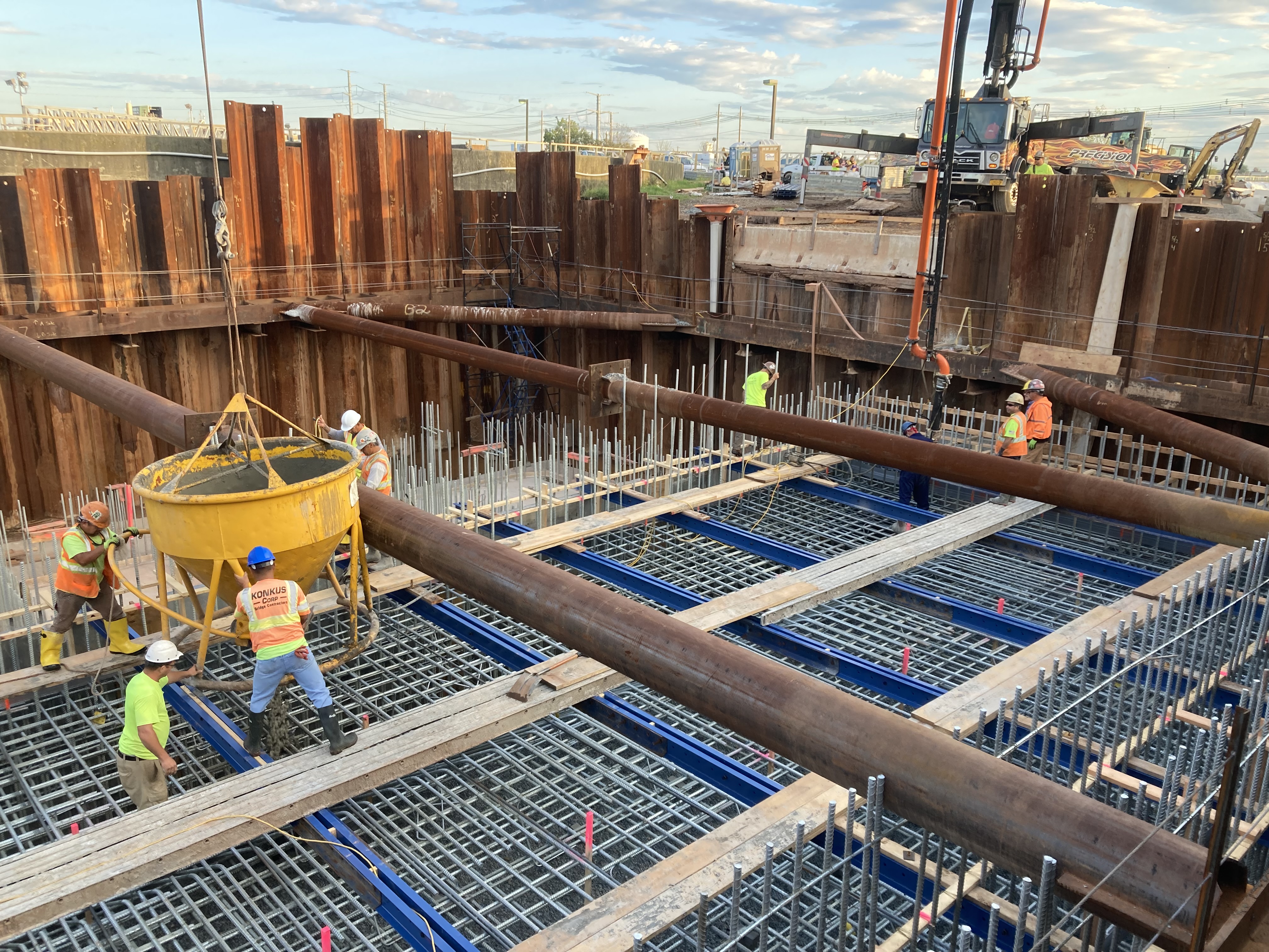 Joint Meeting’s Effluent Pumping Station under construction